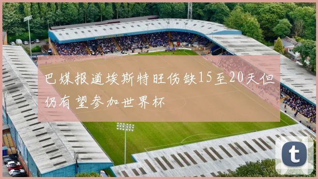 巴媒报道埃斯特旺伤缺15至20天但仍有望参加世界杯